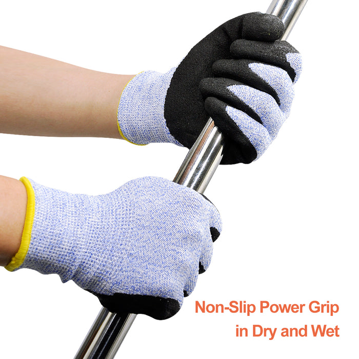 Level 5 Cut Resistant Work Gloves with Power Grip for Wood Carving Car –  HOLYGRIP