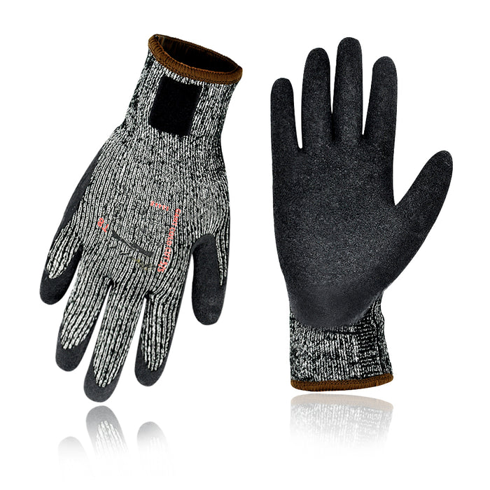 Winter Working Gloves, Cold Weather Working Gloves, Cut Resistance with Warm Fleece for Men and Women